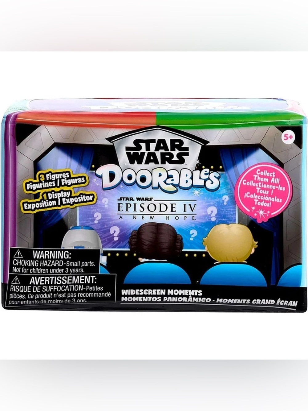 NIB DOORABLES STAR WARS WIDESCREEN TRASH COMPACTOR PRINCESS LEIA LUKE CHEWBACCA - Picture 2 of 5